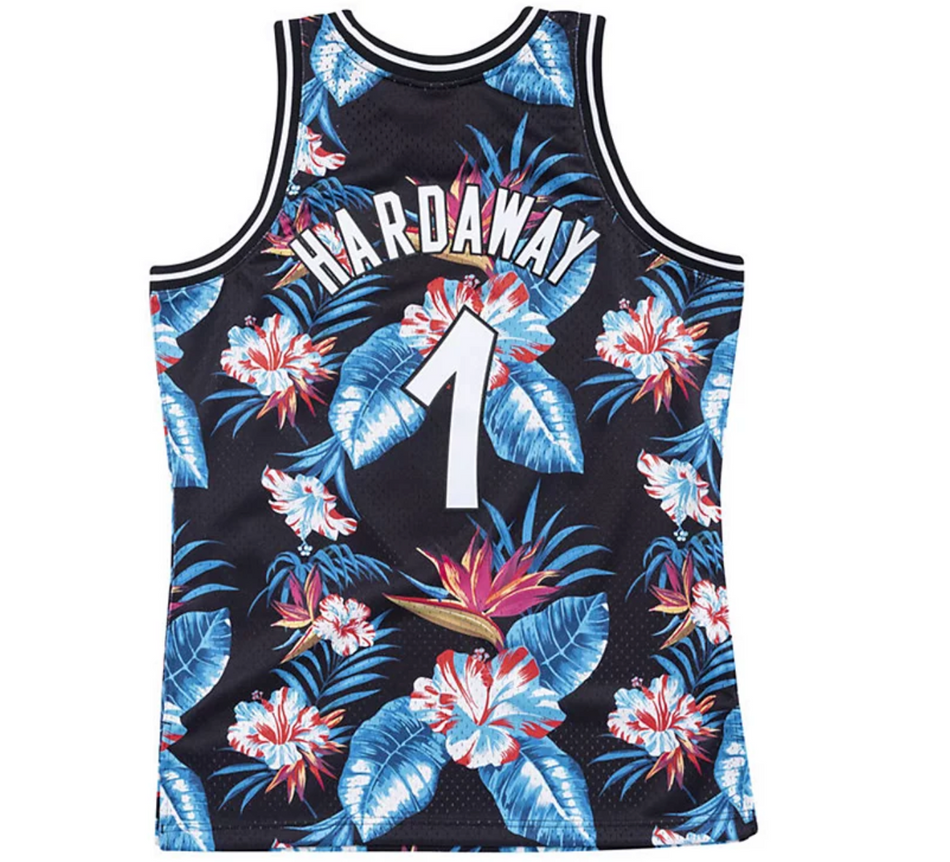 Penny Hardaway Orlando Magic Floral Swingman Jersey